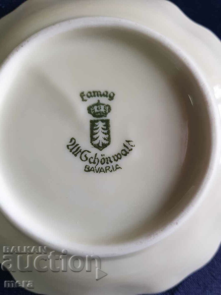 Famag Schönwald Bavaria vintage baroque porcelain saucers - 6 Famag Schönwald Bavaria vintage baroque porcelain saucers - 6