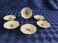 Famag Schönwald Bavaria vintage baroque porcelain saucers