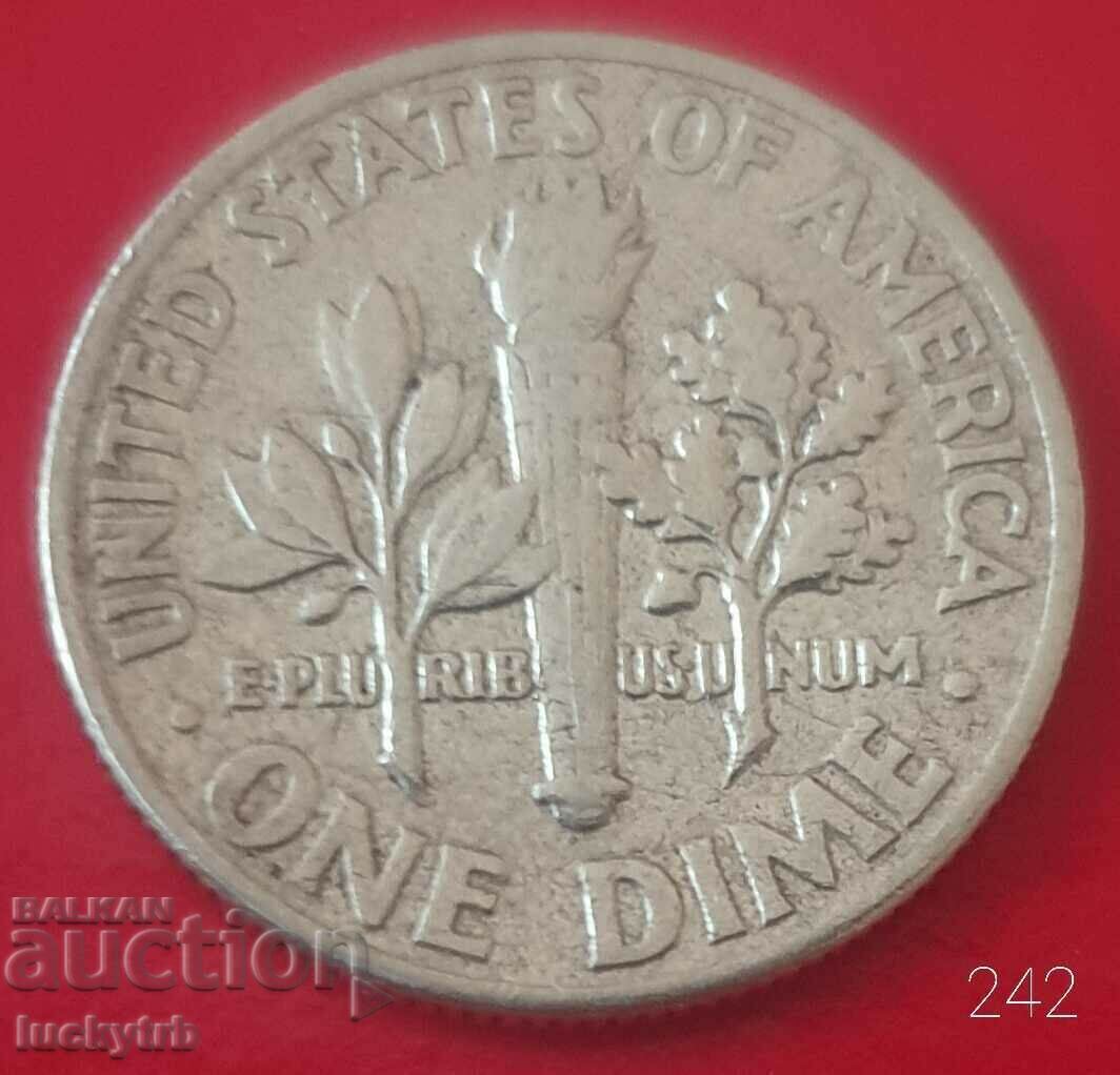 1 dime 1962 - USA - Silver 1 dime 1962 - USA - Silver