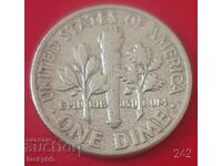 1 dime 1962 - SUA - Argint