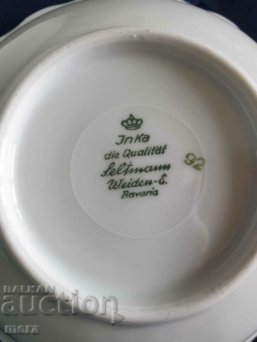 Porcelain bowls and cloths - Inka Seltmann Weiden Bavaria - 6 Porcelain bowls and cloths - Inka Seltmann Weiden Bavaria - 6