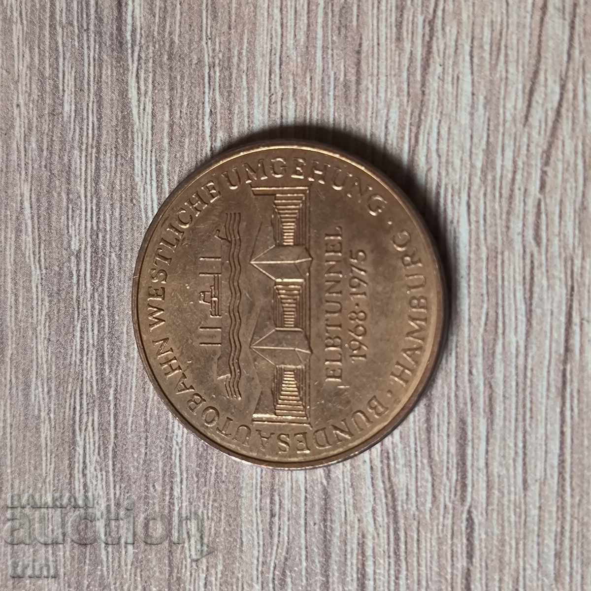 Token 1975 Hamburg Germany Elbtunnel with price 7.00 BGN | € 3.58 Token 1975 Hamburg Germany Elbtunnel with price 7.00 BGN | € 3.58