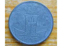 1 franc 1942 - Belgium (German occupation)