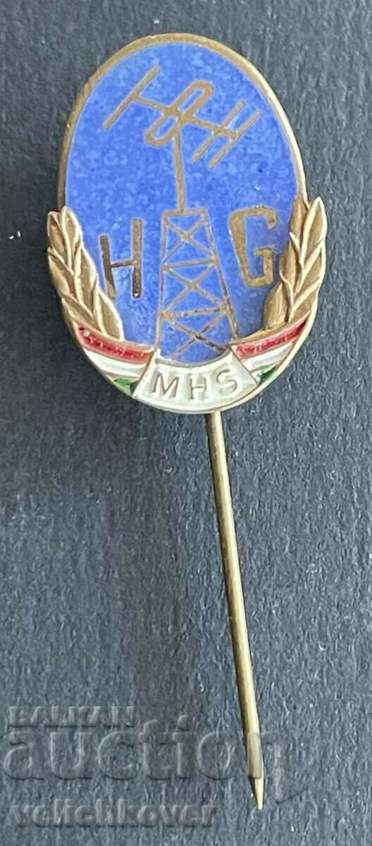 38665 Hungary DOSO sign Radio amateurs enamel 1960s