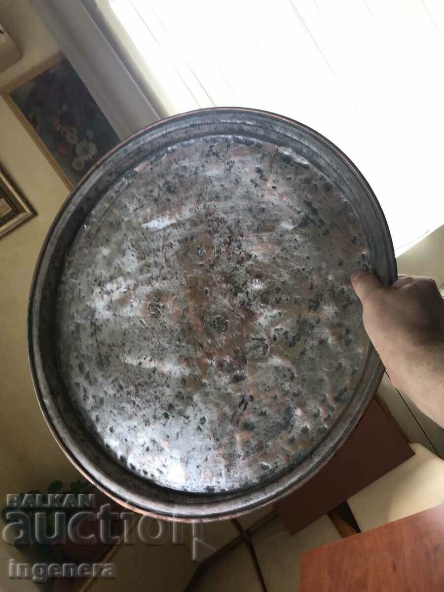 Delivery of LARGE COPPER SIGNATURE TRAY VINTAGE FROM Czar-1935 INSCRIPTION