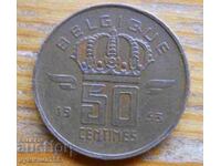 50 centimes 1953 - Belgium