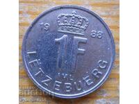 1 franc 1988 - Luxembourg