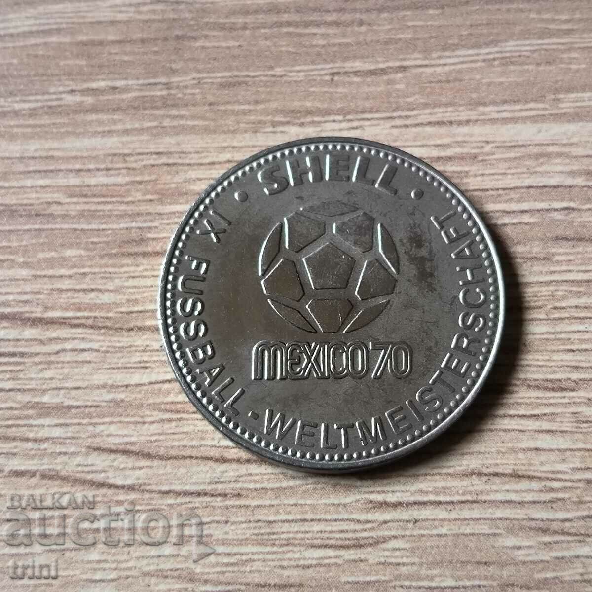 Token Shell St. soccer championship 1970 Mexico Beckenbauer with price 7.00 BGN | € 3.58 Token Shell St. soccer championship 1970 Mexico Beckenbauer with price 7.00 BGN | € 3.58
