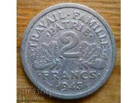 2 franci 1943 - Franța (ocupația germană)