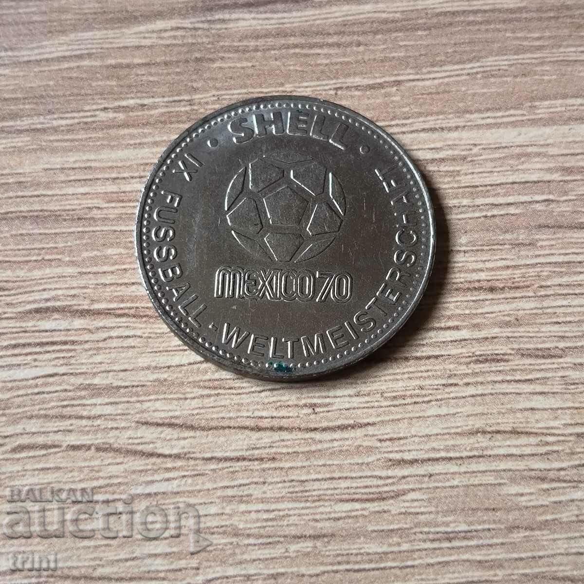 Token Shell St. soccer championship 1970 Mexico R. Luda with price 7.00 BGN | € 3.58 Token Shell St. soccer championship 1970 Mexico R. Luda with price 7.00 BGN | € 3.58