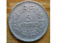 5 franci 1947 - Franta