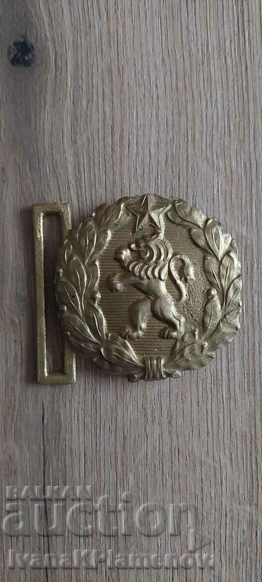 Military bronze belt buckle - 5