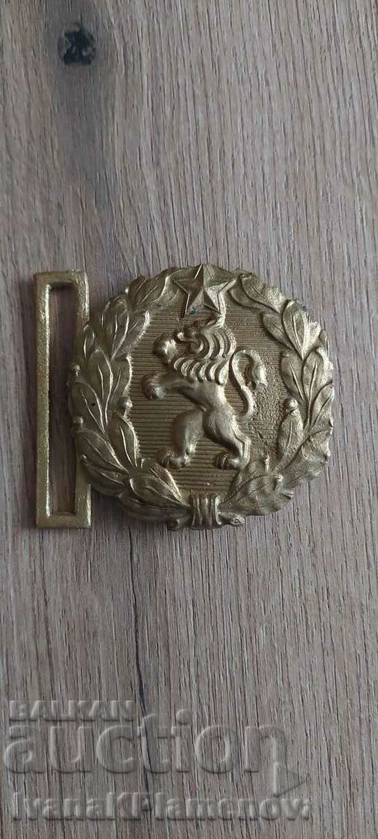 Military bronze belt buckle