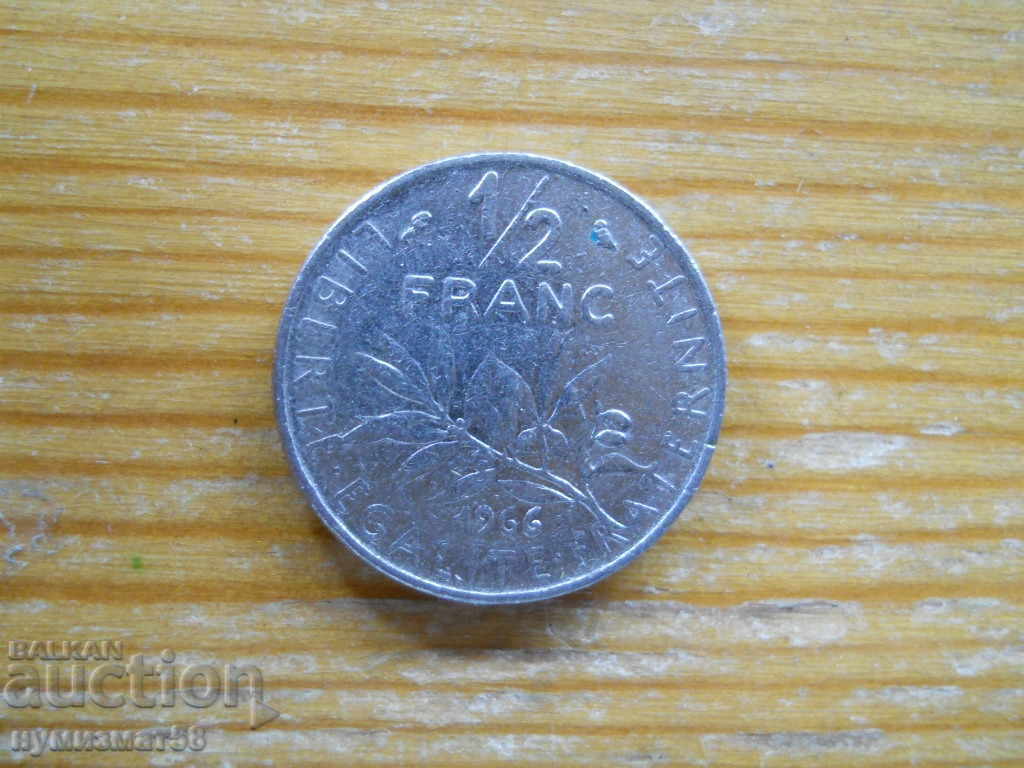 1/2 franc 1966 - France