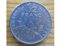 1/2 franc 1966 - France