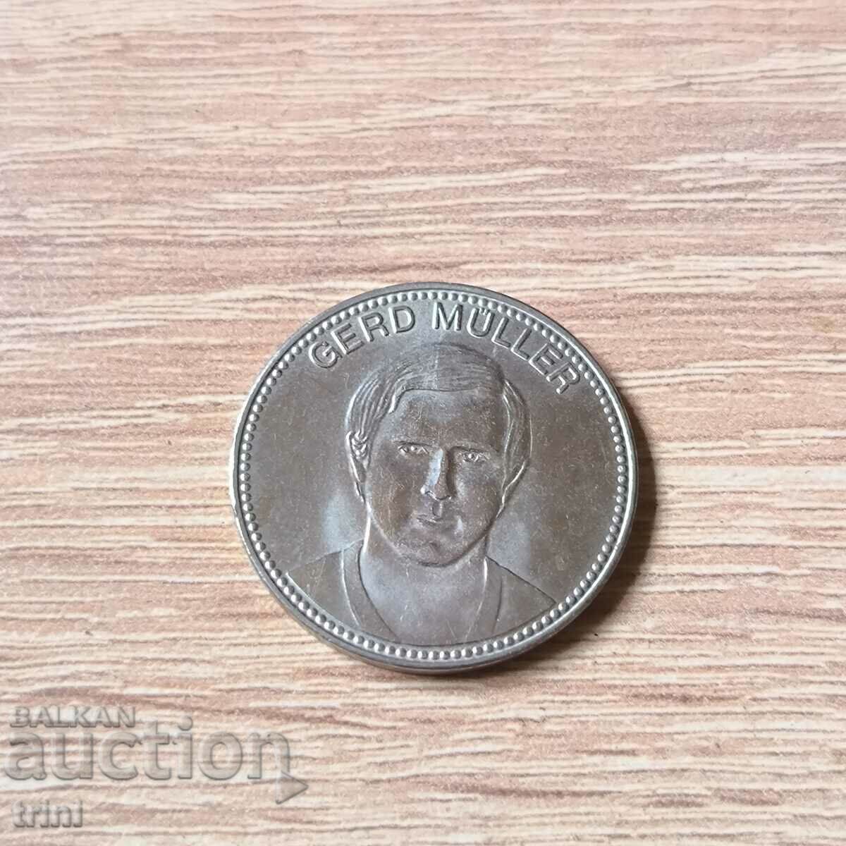 Token Shell St. πρωτάθλημα ποδοσφαίρου 1970 Mexico Muller