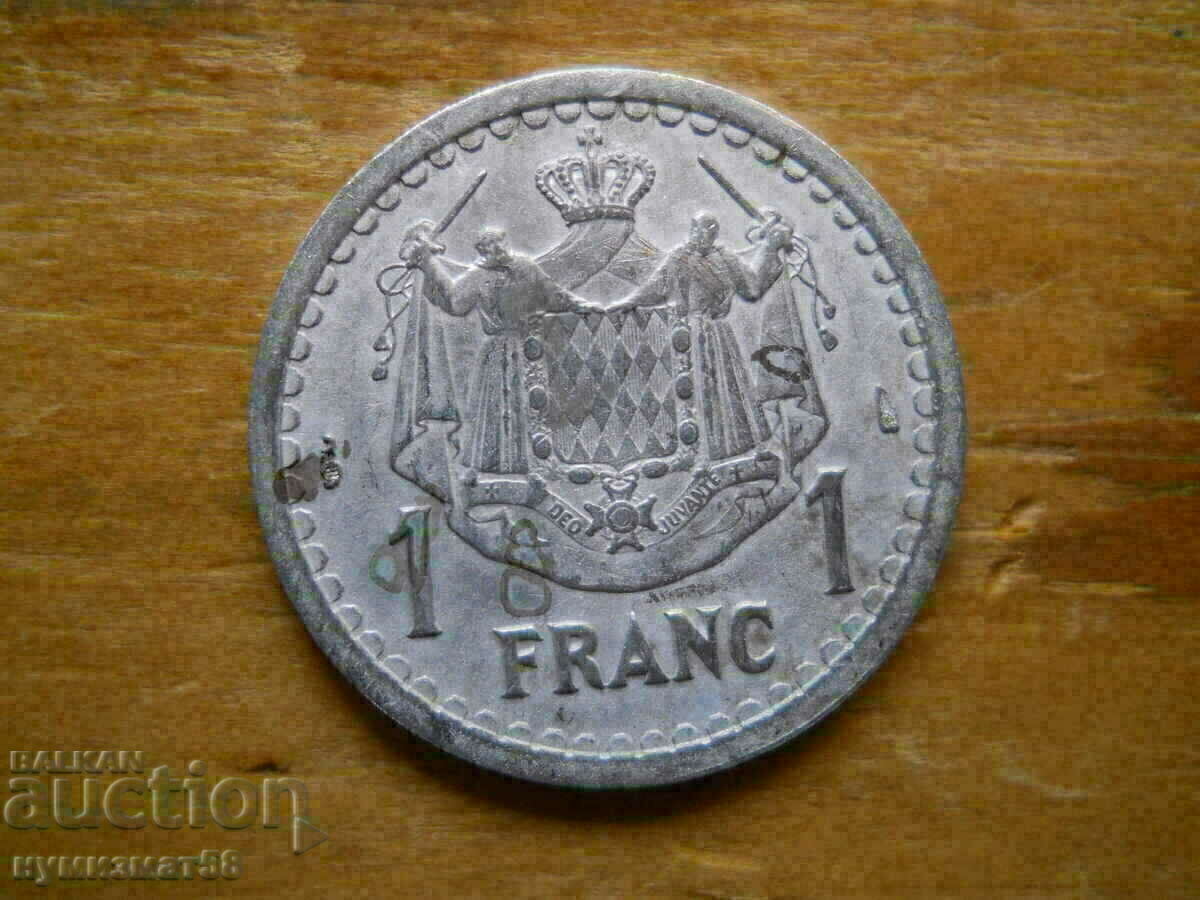 1 franc 1943 - Monaco