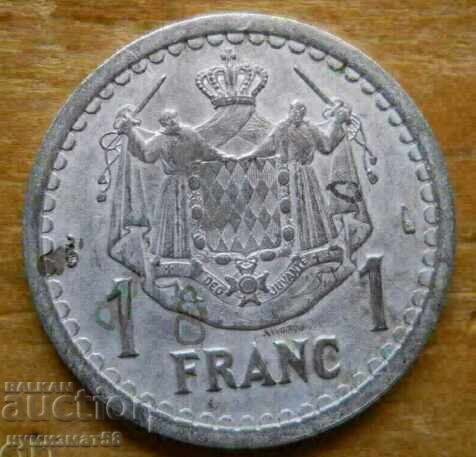 1 franc 1943 - Monaco