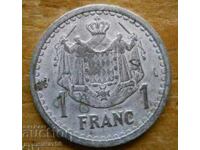 1 franc 1943 - Monaco