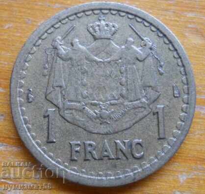 1 franc 1945 - Monaco