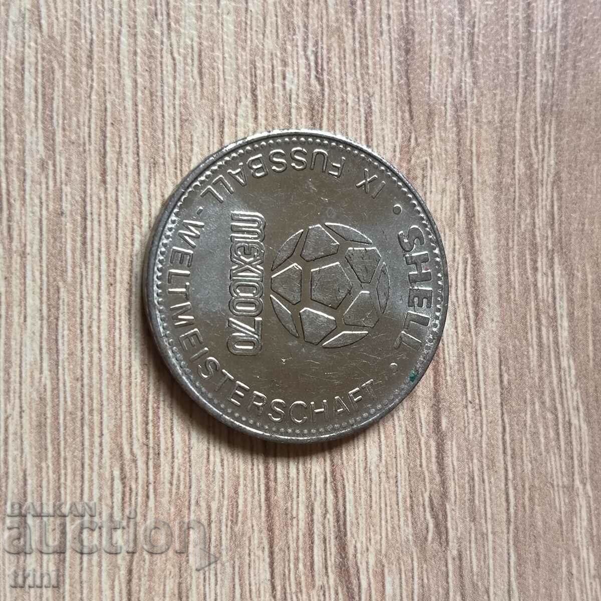 Token Shell St. soccer championship 1970 Mexico Weber with price 7.00 BGN | € 3.58 Token Shell St. soccer championship 1970 Mexico Weber with price 7.00 BGN | € 3.58