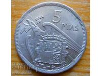 5 pesetas 1957 - Spain