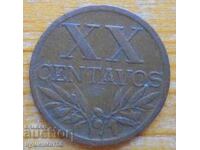 20 centavos 1943 - Πορτογαλία