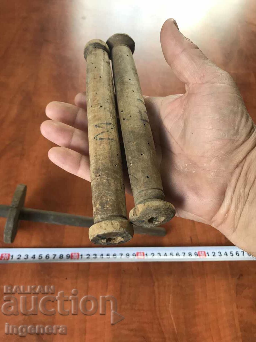 PARTS ROLL SPOOL WOOD LOOM ANTIQUE with price 7.00 BGN | € 3.58