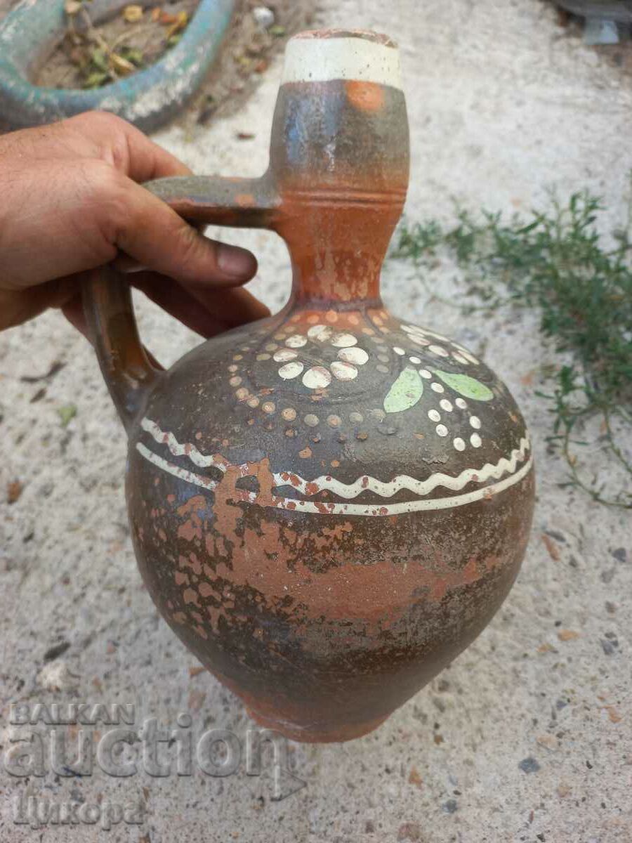 LARGE OLD PAINTED POTTERY with price 80.00 BGN | € 40.90