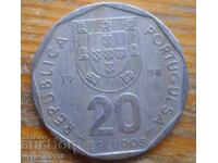 20 escudos 1988 - Portugal