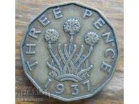 3 pence 1937 - Marea Britanie (regele George al VI-lea)