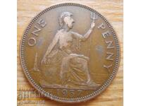 1 penny 1937 - Marea Britanie (regele George al VI-lea)