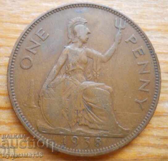 1 penny 1938 - Great Britain (King George VI)