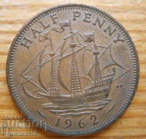 1/2 penny 1962 - Great Britain (Elizabeth II)