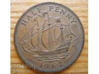 1/2 penny 1962 - Marea Britanie (Elizabeth II)