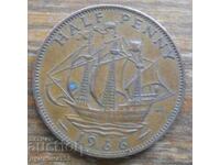 1/2 penny 1966 - Marea Britanie (Elizabeth II)