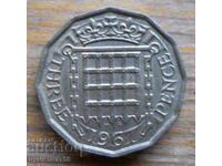 3 pence 1967 - Marea Britanie (Elizabeth II)