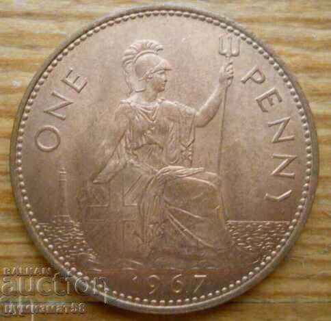 1 penny 1967 - Marea Britanie (Elizabeth II)