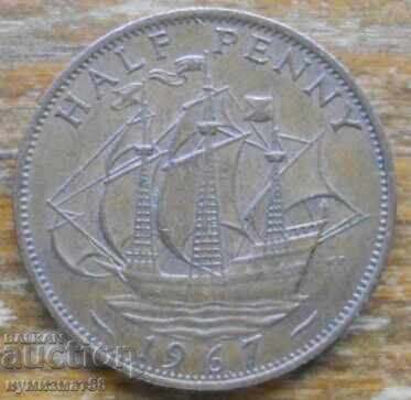 1/2 penny 1967 - Great Britain (Elizabeth II)