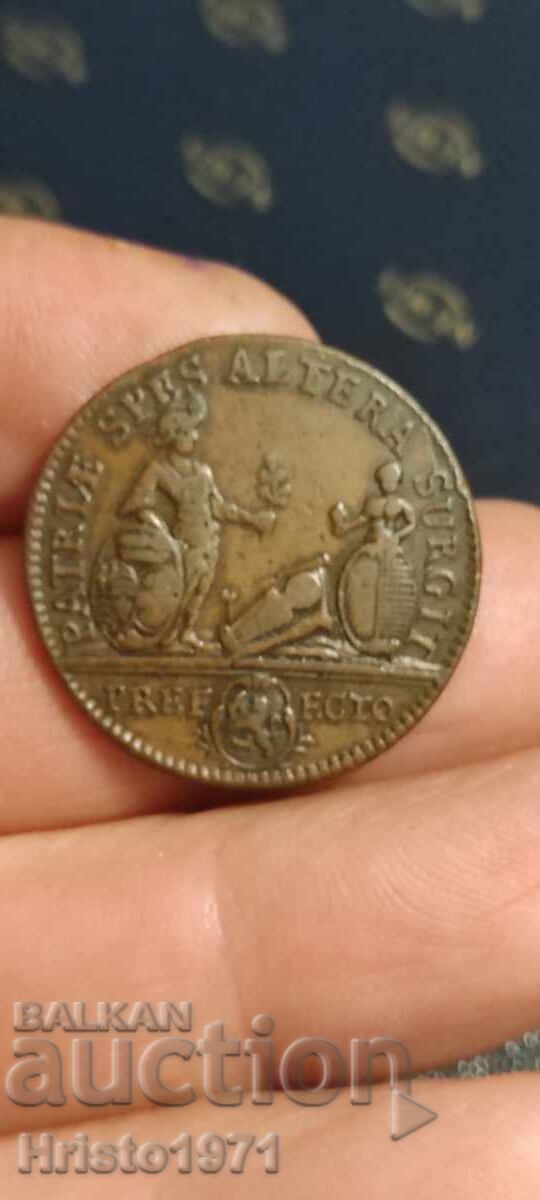 Jeton francez 1754 orașul Metz