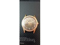 Gold Plated Mechanical Watch - Works