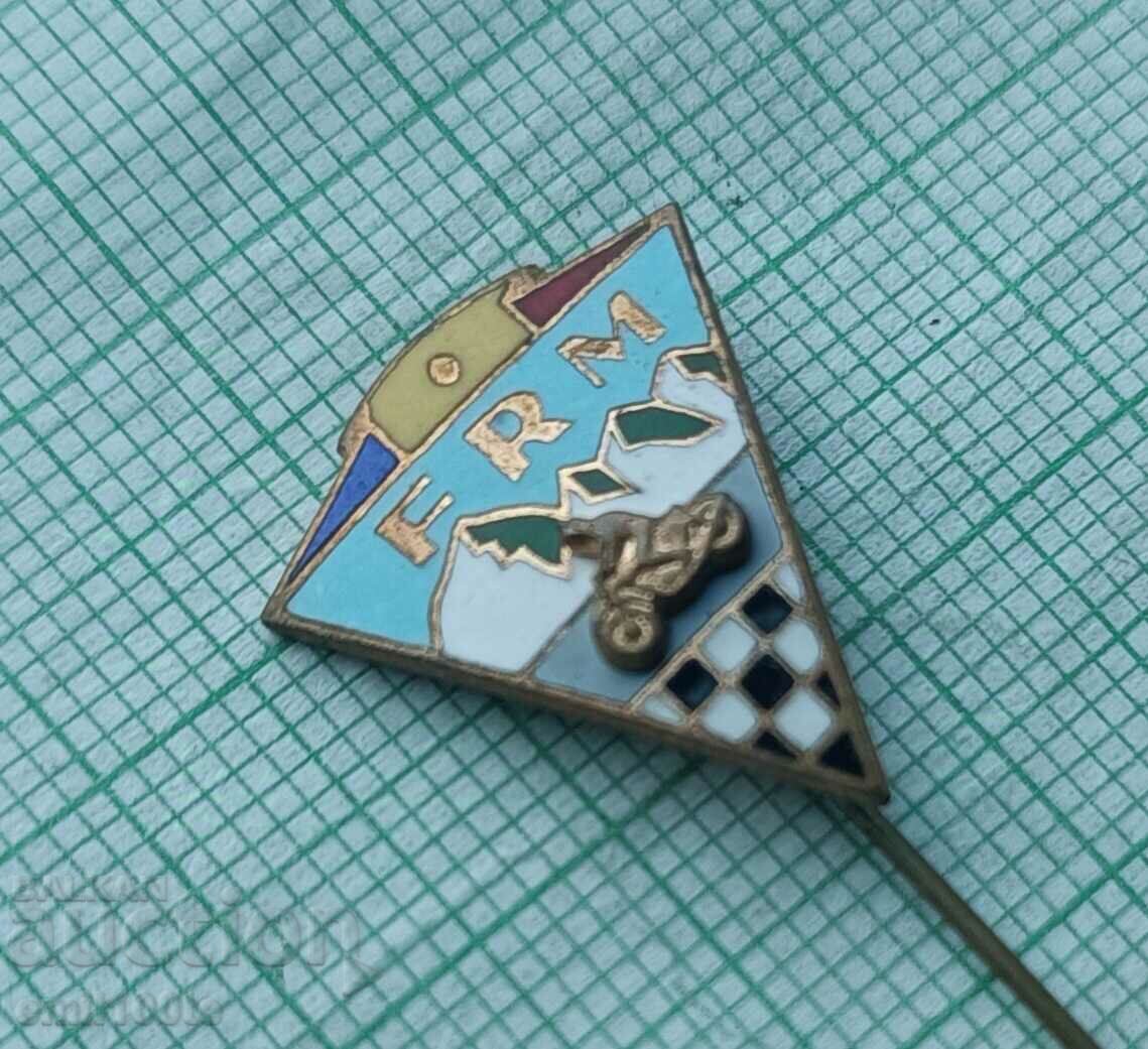 Badge - FRM Motorcycling Federation of Romania with price 7.00 BGN | € 3.58 Badge - FRM Motorcycling Federation of Romania with price 7.00 BGN | € 3.58