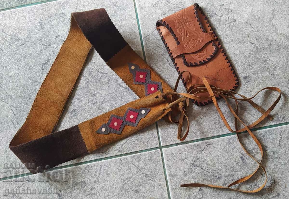 Curea din piele intoarsa si husa din piele SBH/Nessebar cu preț € 12.00 | 23.47 BGN Curea din piele intoarsa si husa din piele SBH/Nessebar cu preț € 12.00 | 23.47 BGN