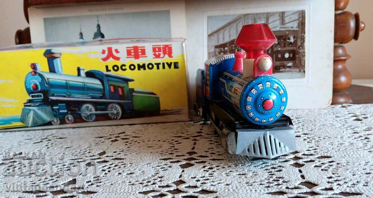 Auction Collectible toy, Locomotive, with box Auction Collectible toy, Locomotive, with box