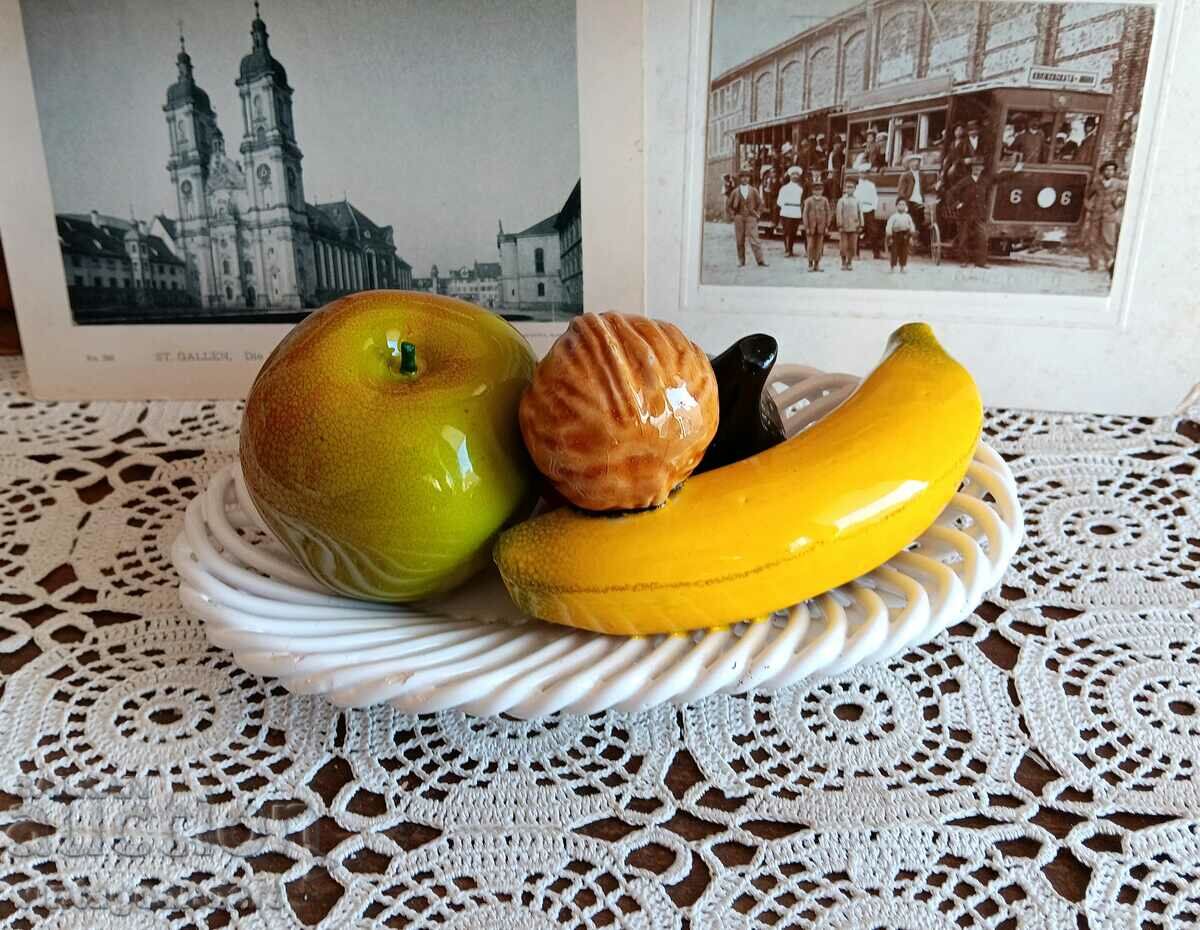 Porcelain fruit bowl with price 99.00 BGN | € 50.62