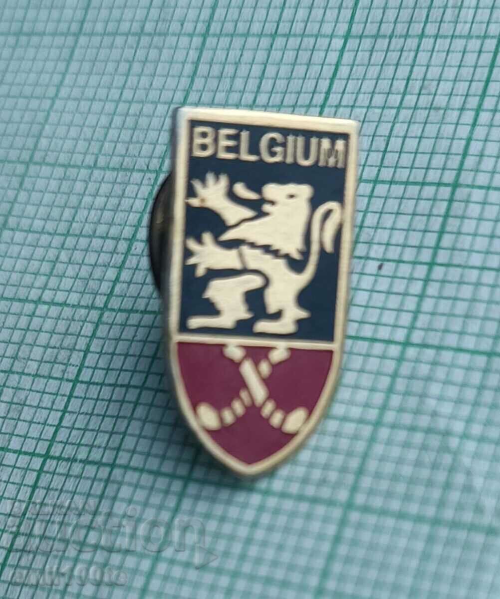 Insigna - Federația Belgiei de hochei pe gazon