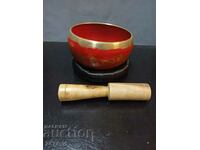 Singing bowl set - OM bronze singing bowl