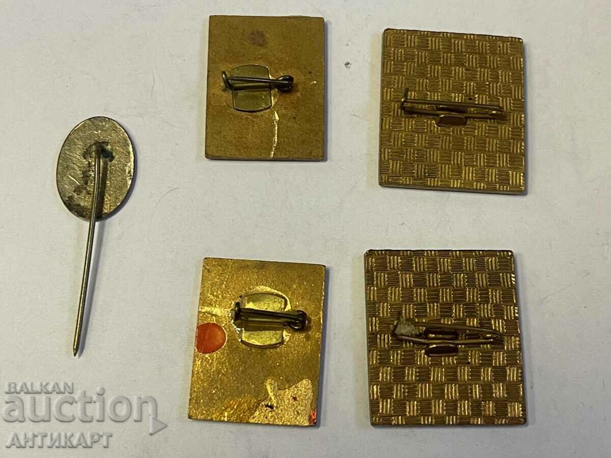 Licitație 5 piese insigne semne BZNS, Al. Stabolisky Licitație 5 piese insigne semne BZNS, Al. Stabolisky