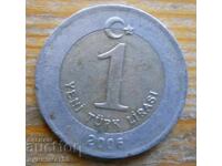 1 lira 2006 - Turcia (bimetal)