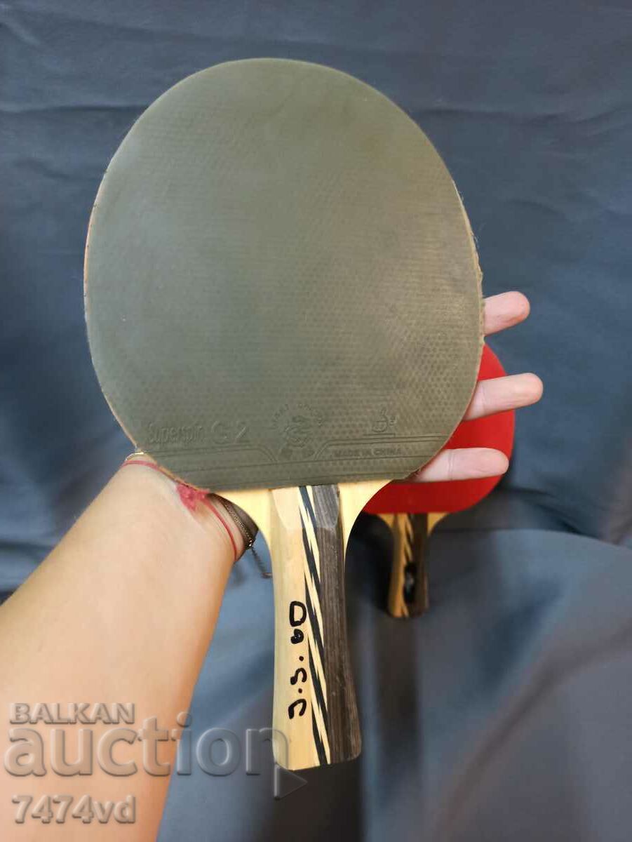 Set of table tennis rackets new Giant dragon Superspin - 5 Set of table tennis rackets new Giant dragon Superspin - 5